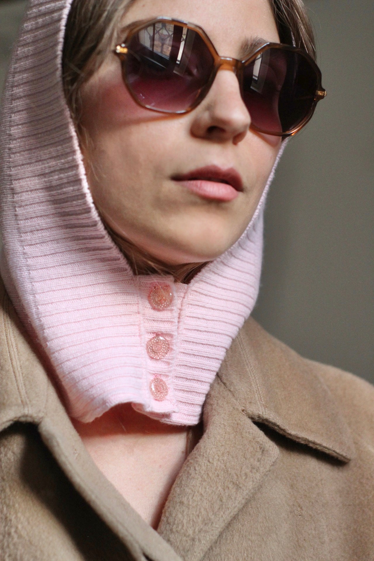 Balaclava rosa baby