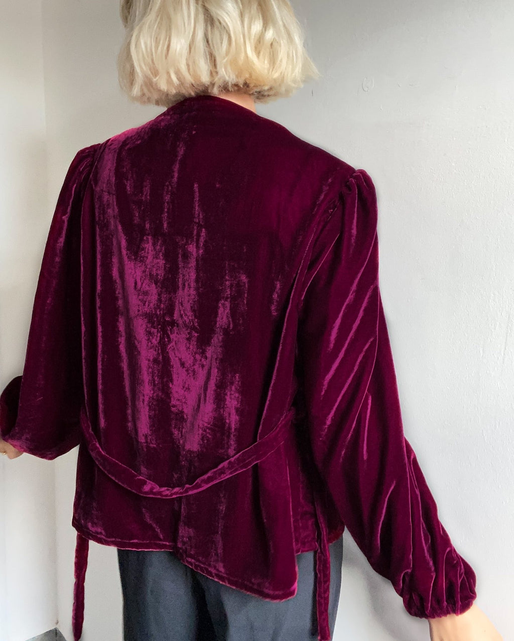 Cardigan Beatrice Velluto Seta