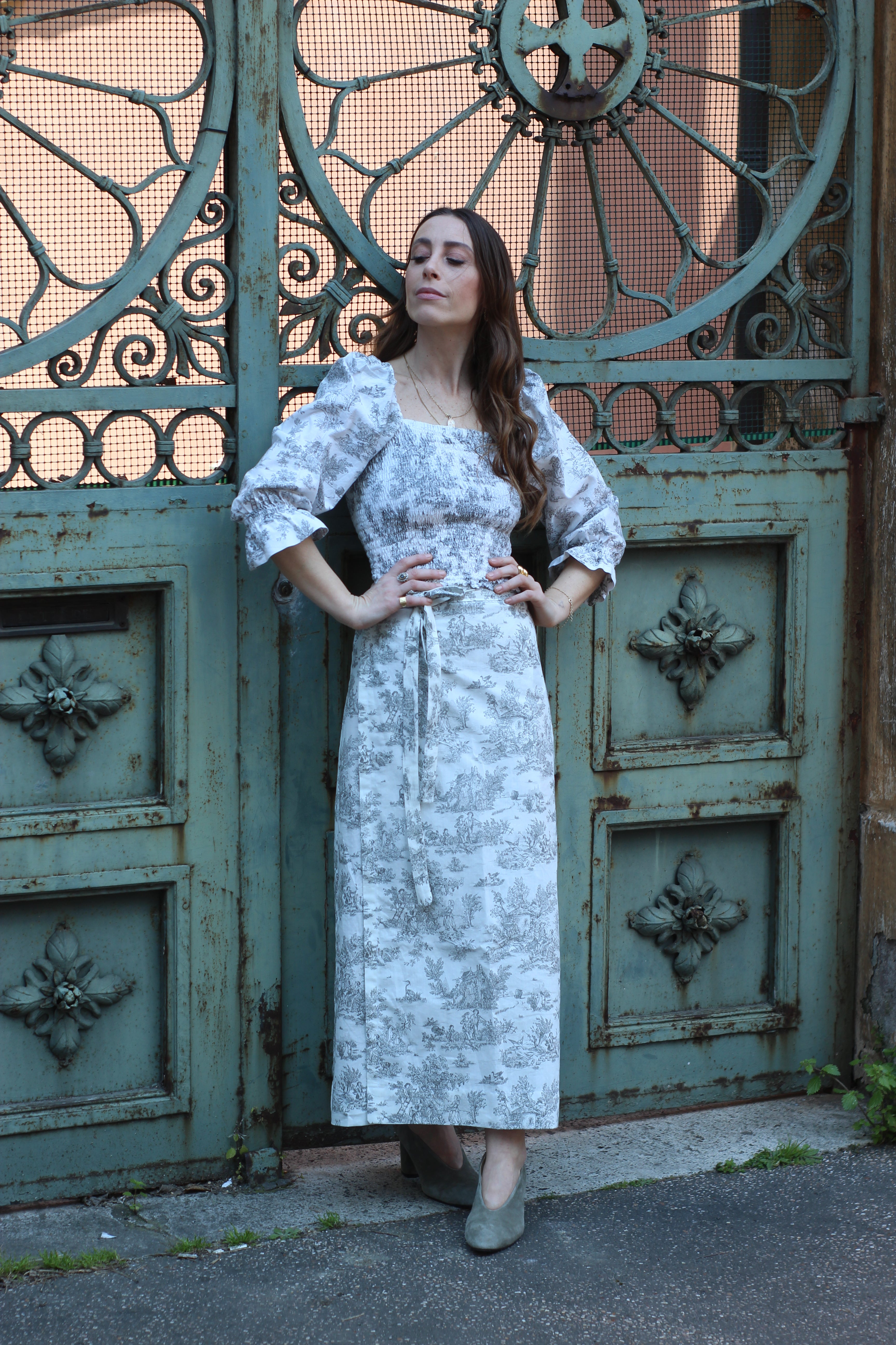 Gonna Isole cotone midi