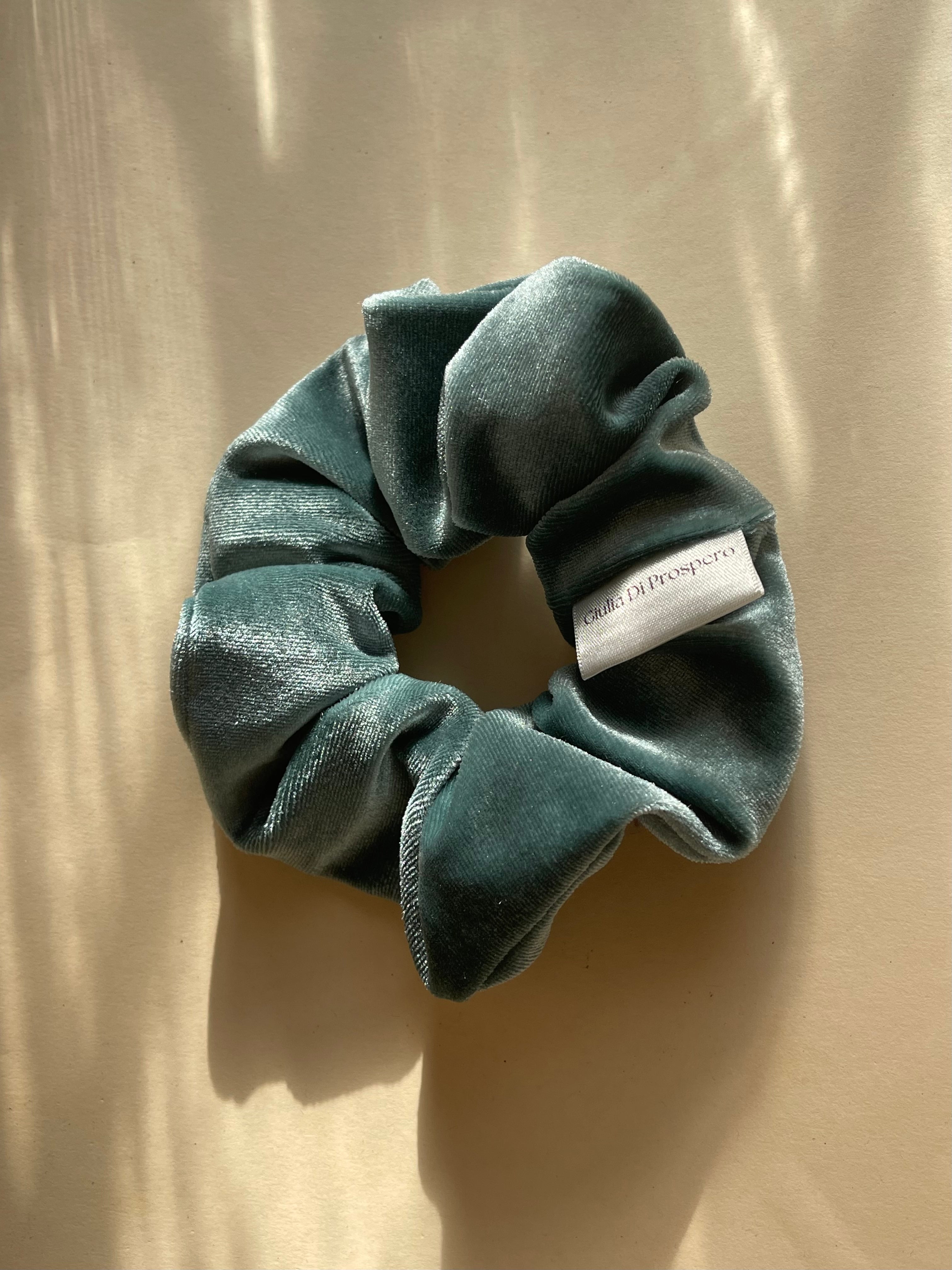 Maxi Scrunchie Velluto Salvia/Tiffany