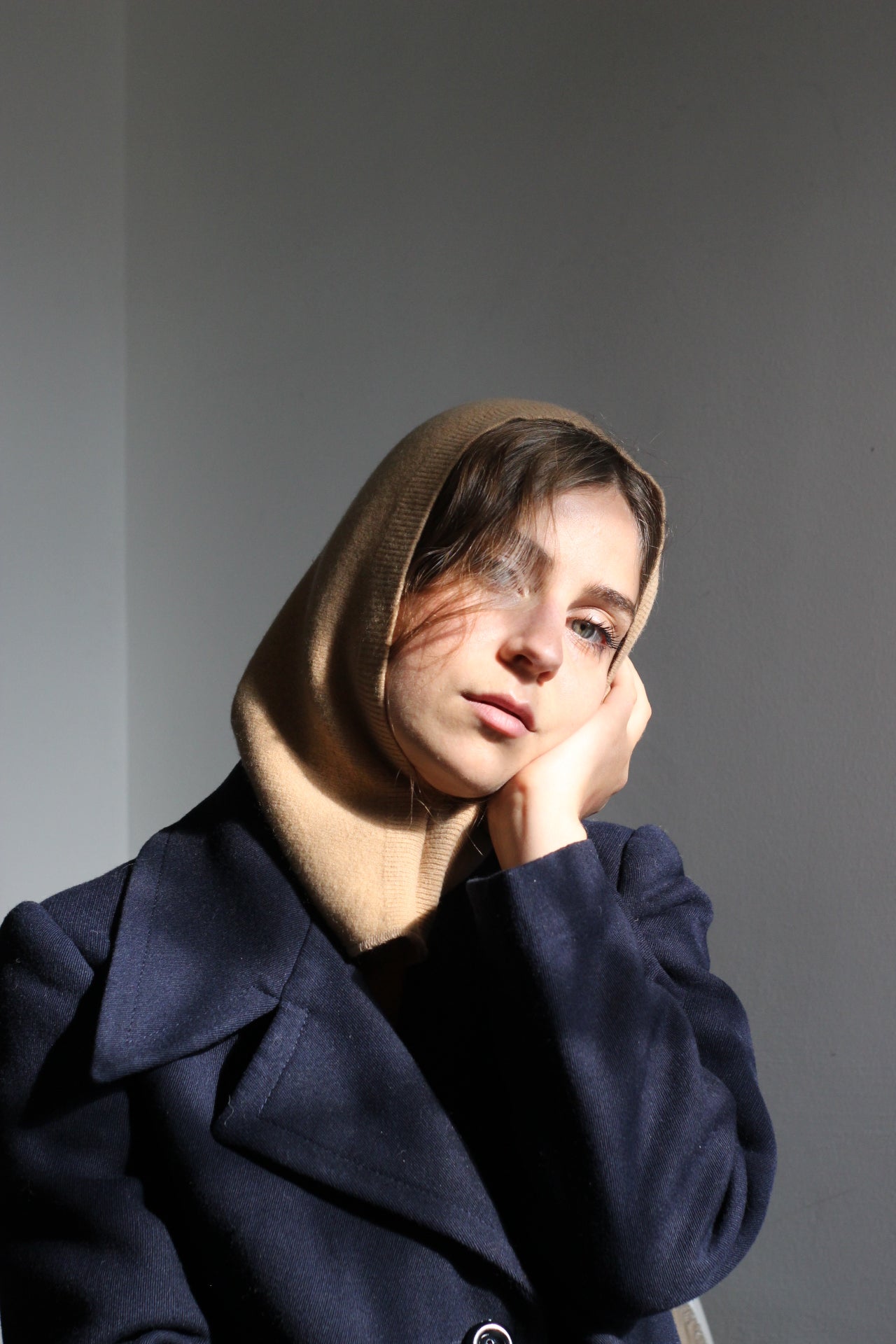 Balaclava cammello