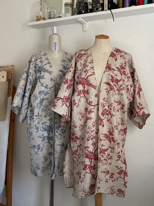 Kimono Festival lino rosso