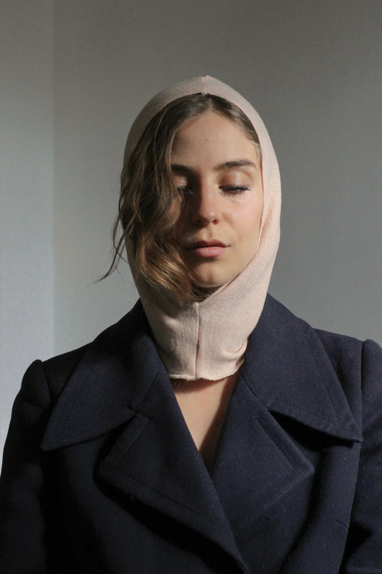 Balaclava rosa pallido