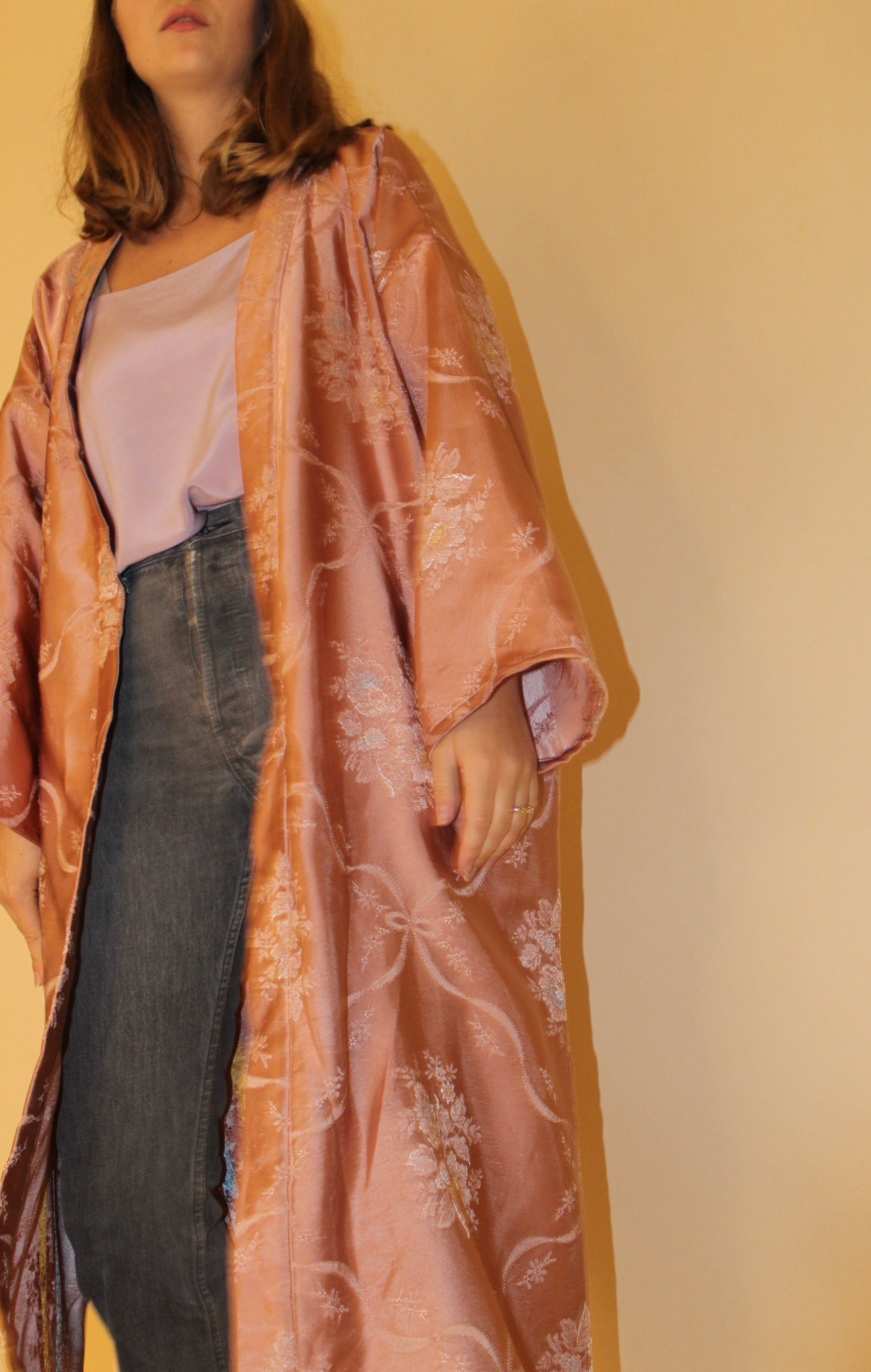 Kimono rosa pezzo unico