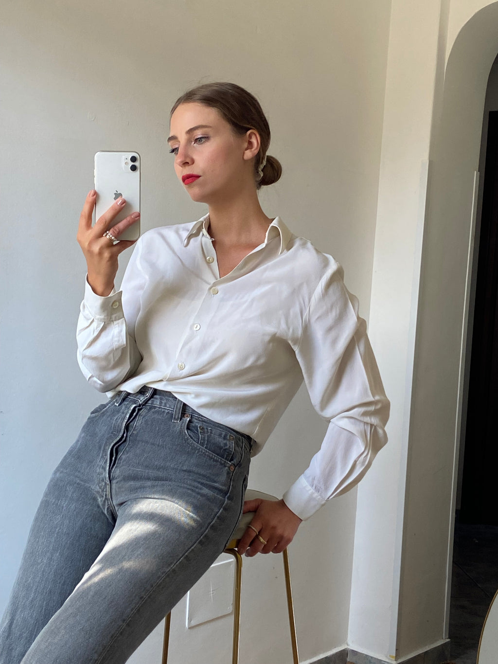 Camicia Clara pura seta