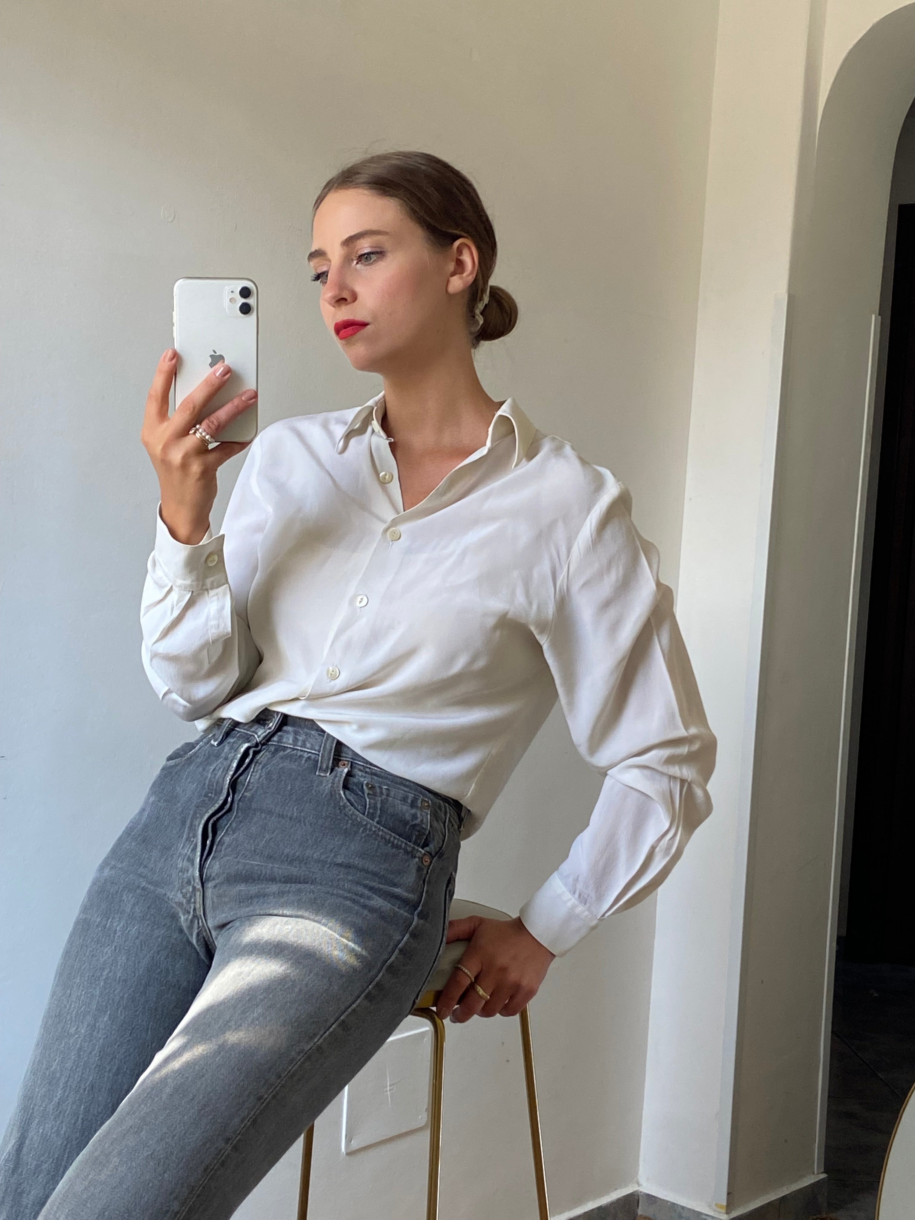 Camicia Clementine pura seta