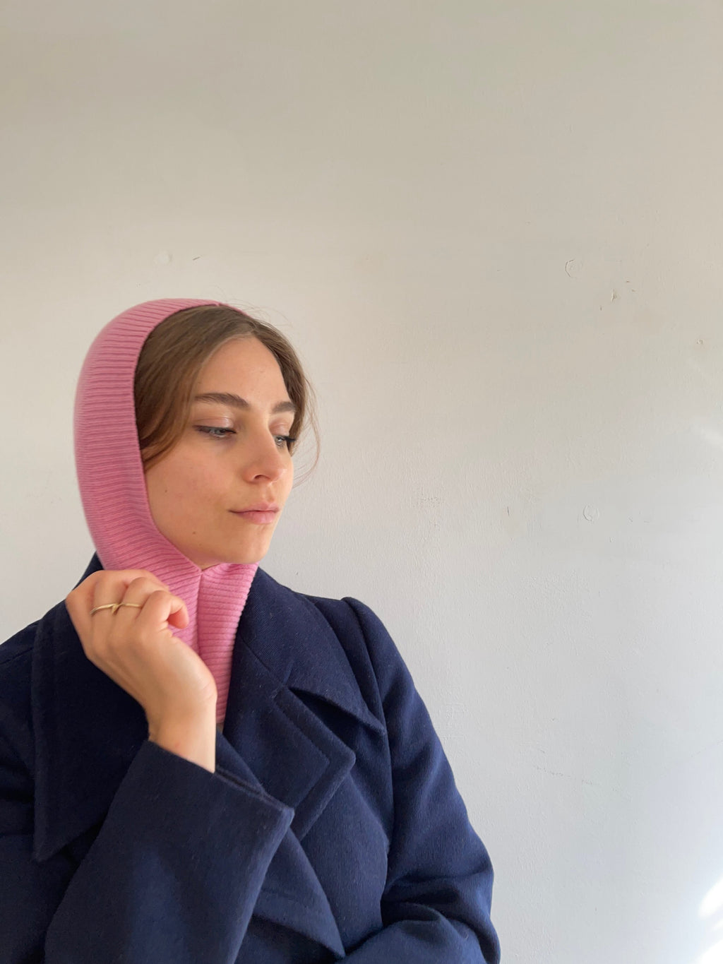 Balaclava rosa pastello