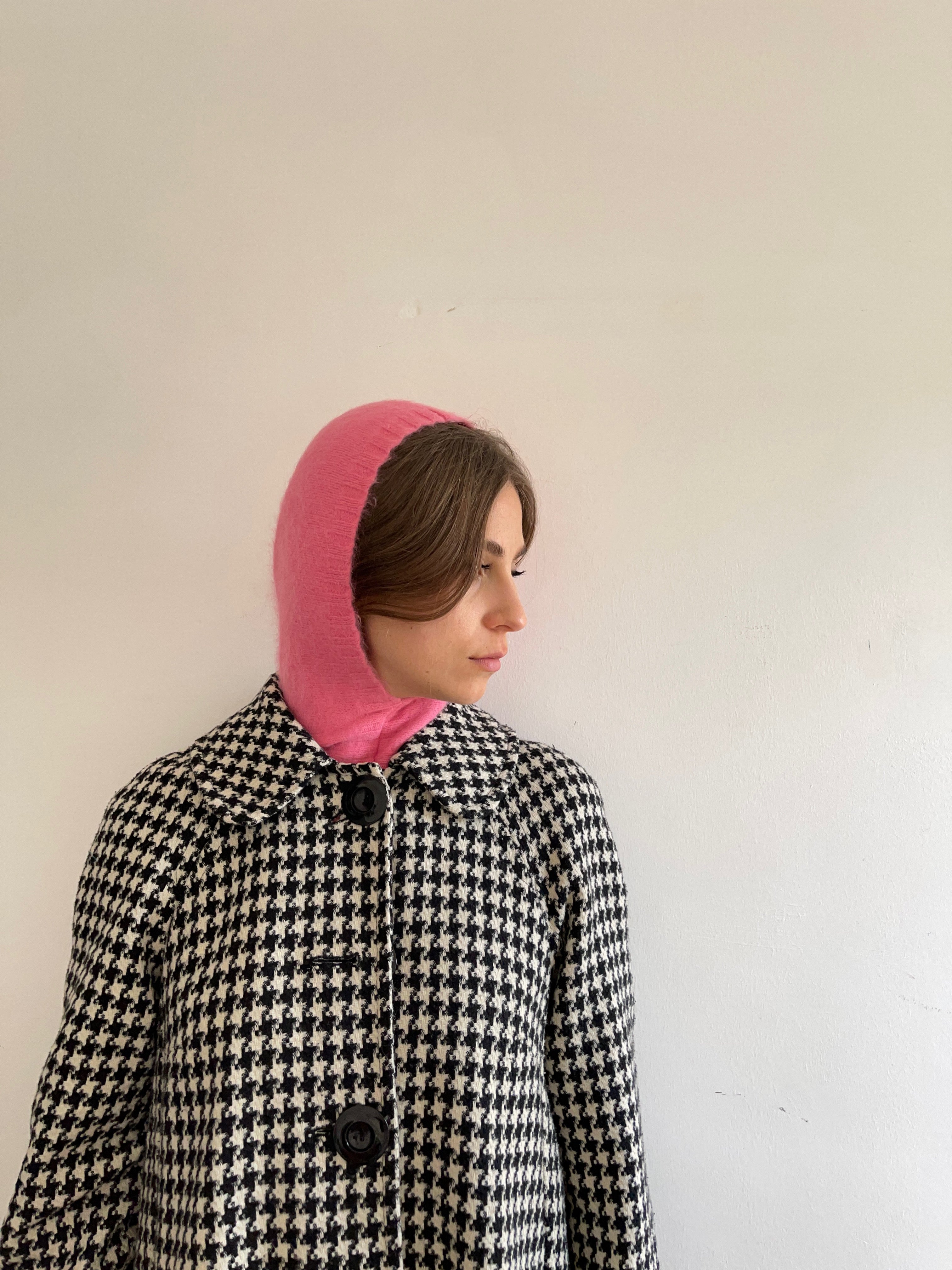 Balaclava fluffy rosa