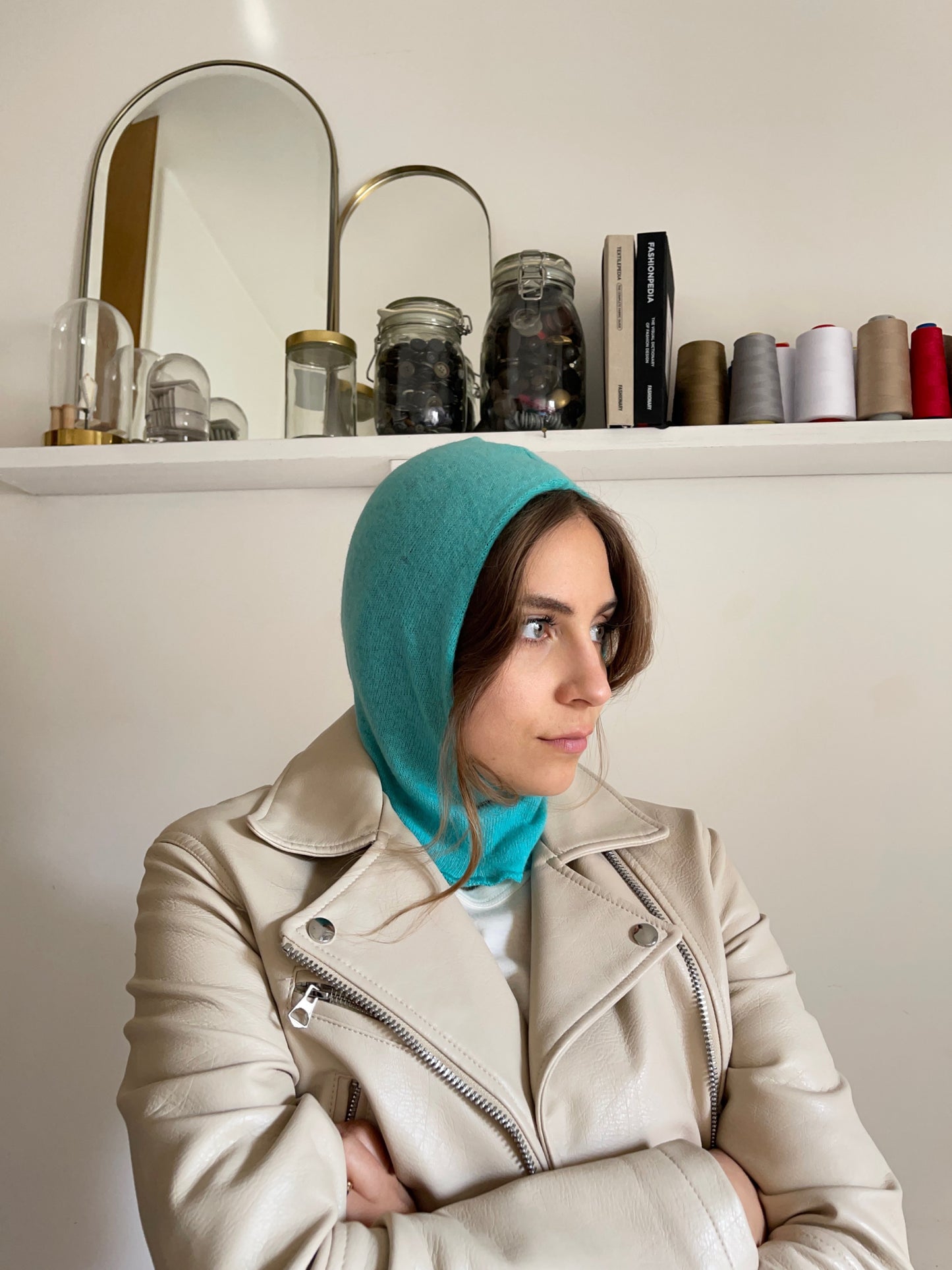 Balaclava turchese