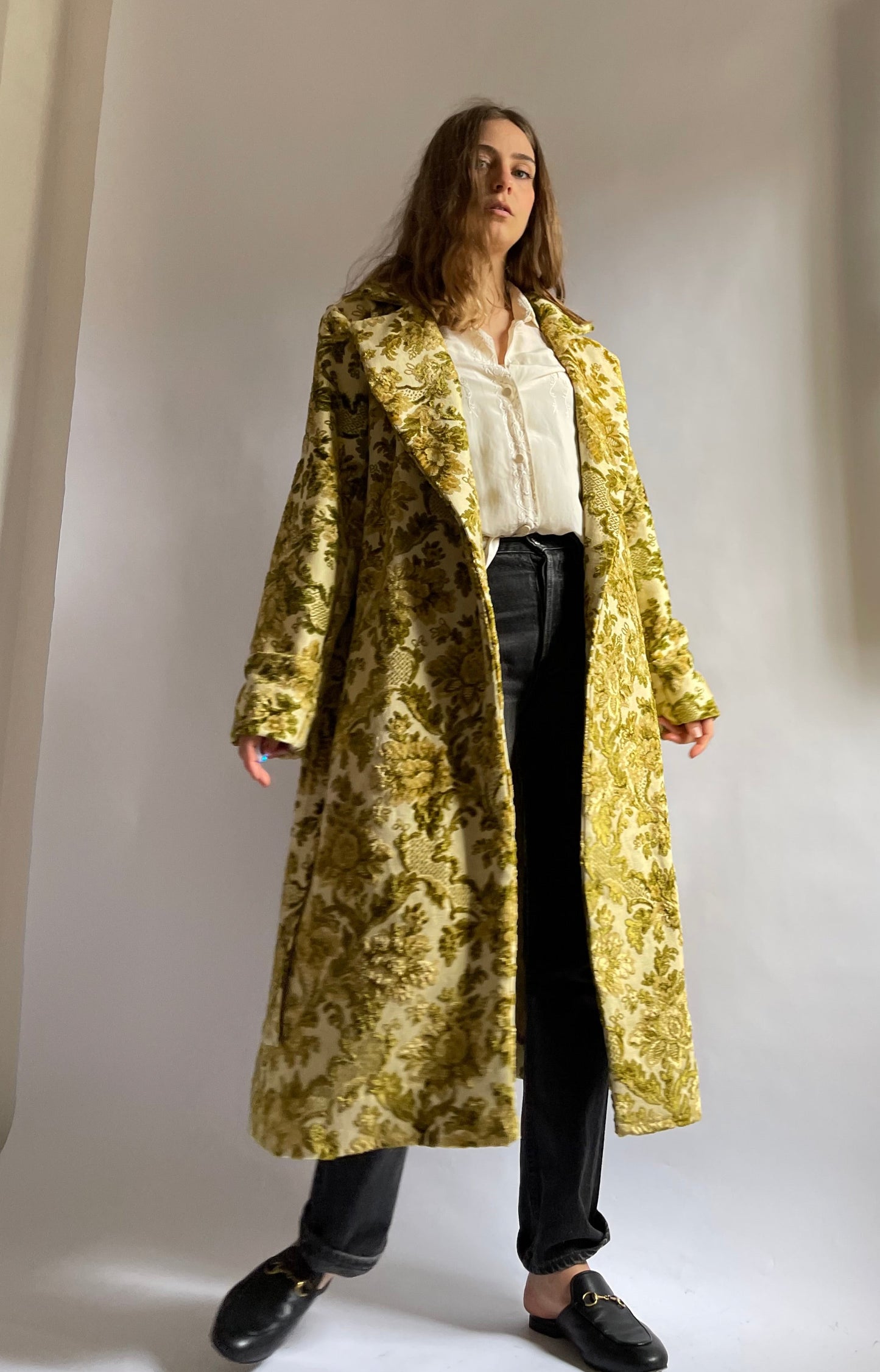 Cappotto trench tapestry