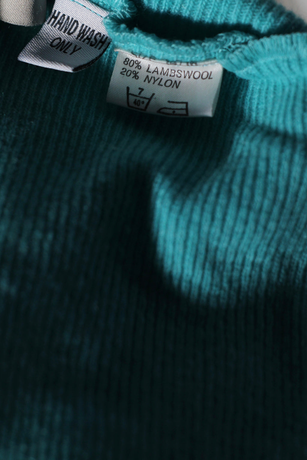 Balaclava turchese trama a righe