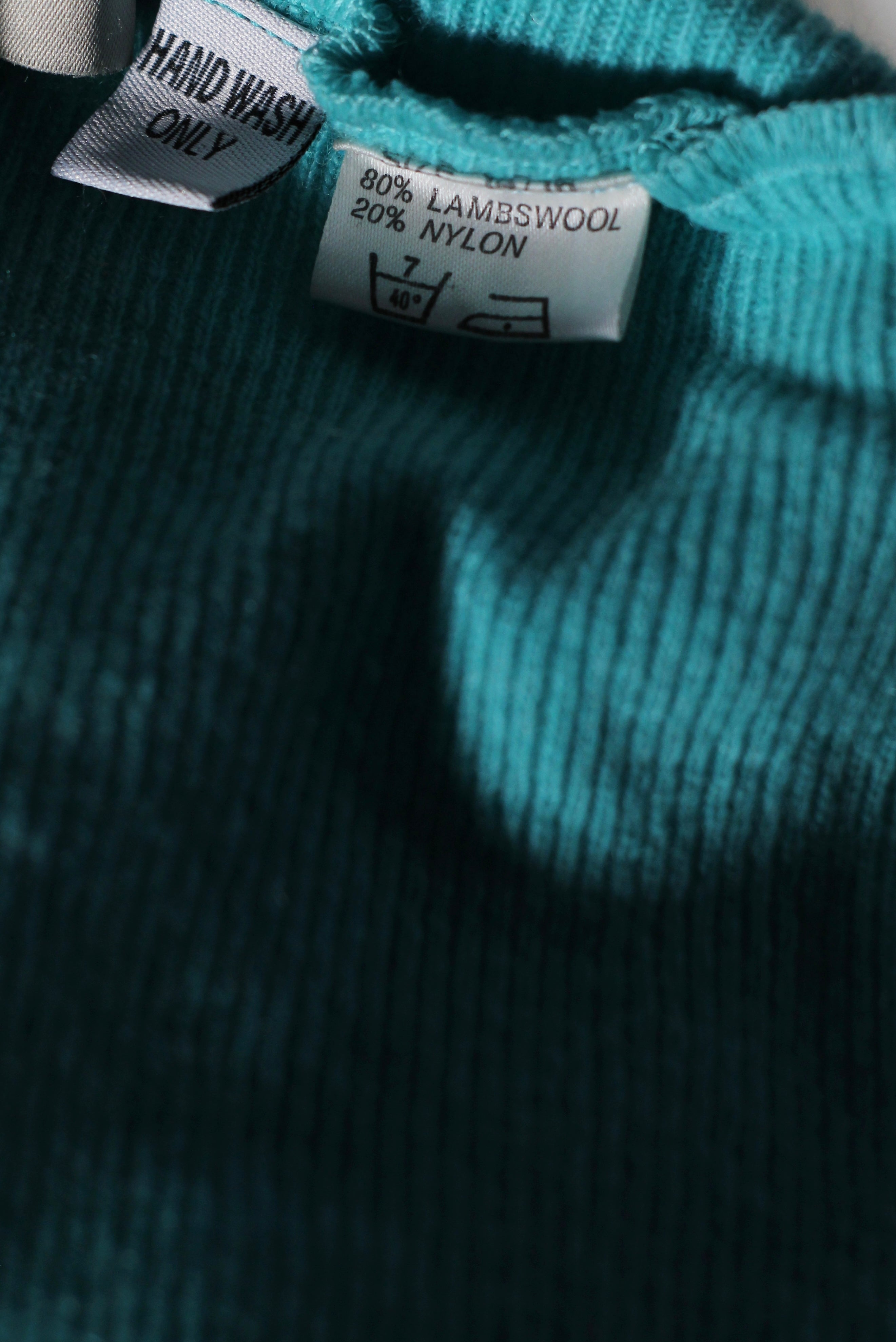 Balaclava turchese trama a righe