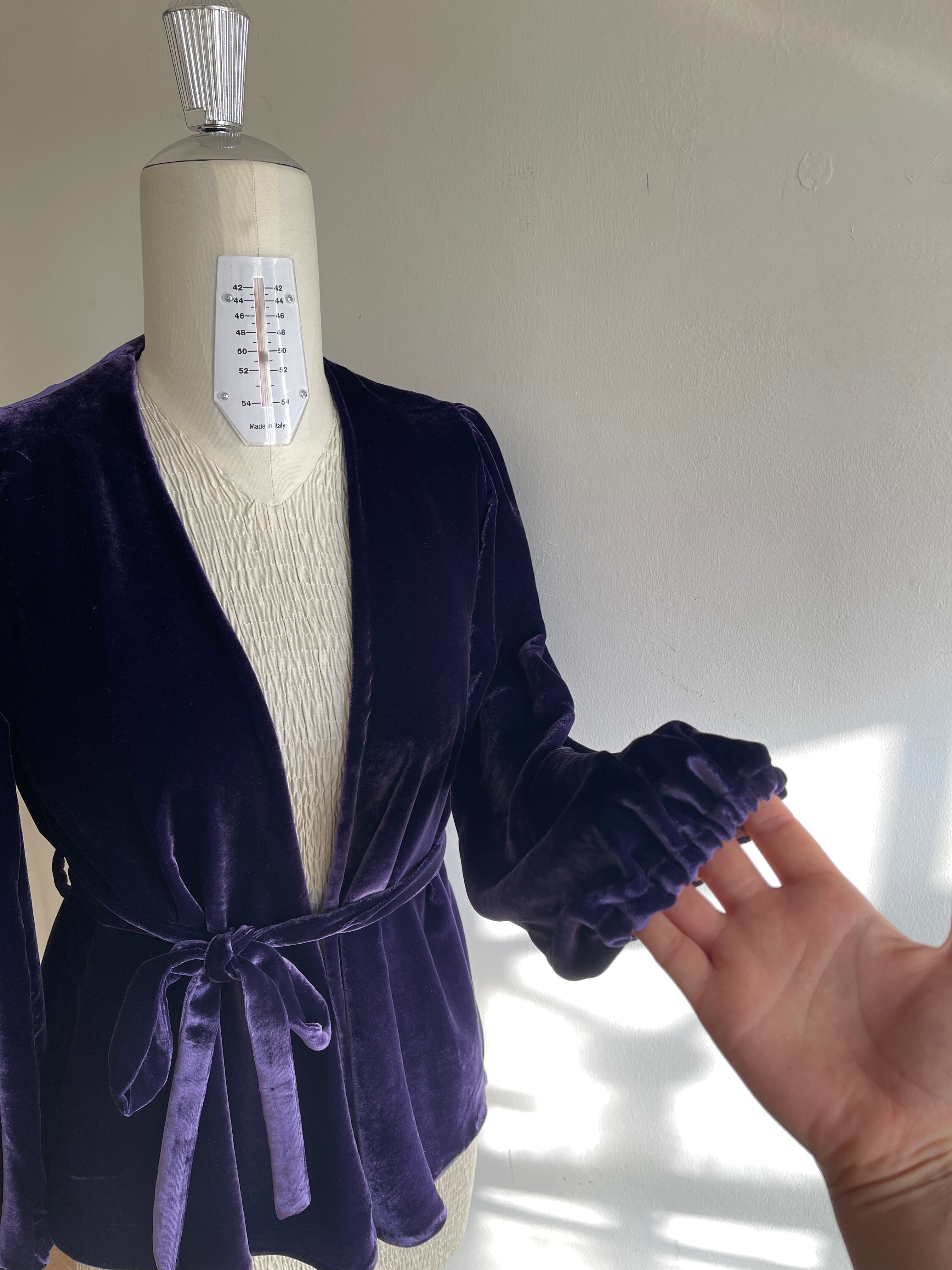 Cardigan Beatrice Velluto Seta