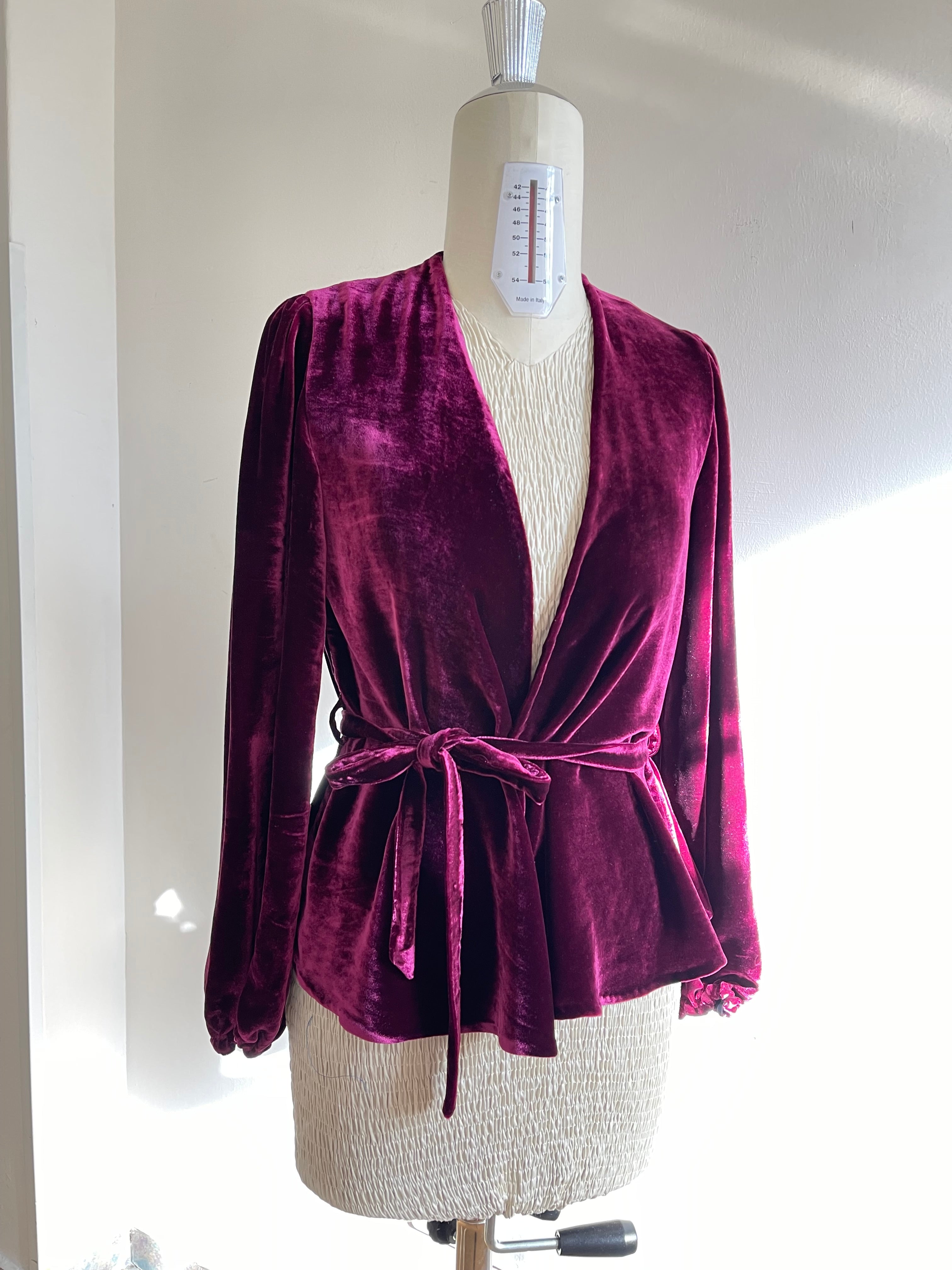 Cardigan Beatrice Velluto Seta