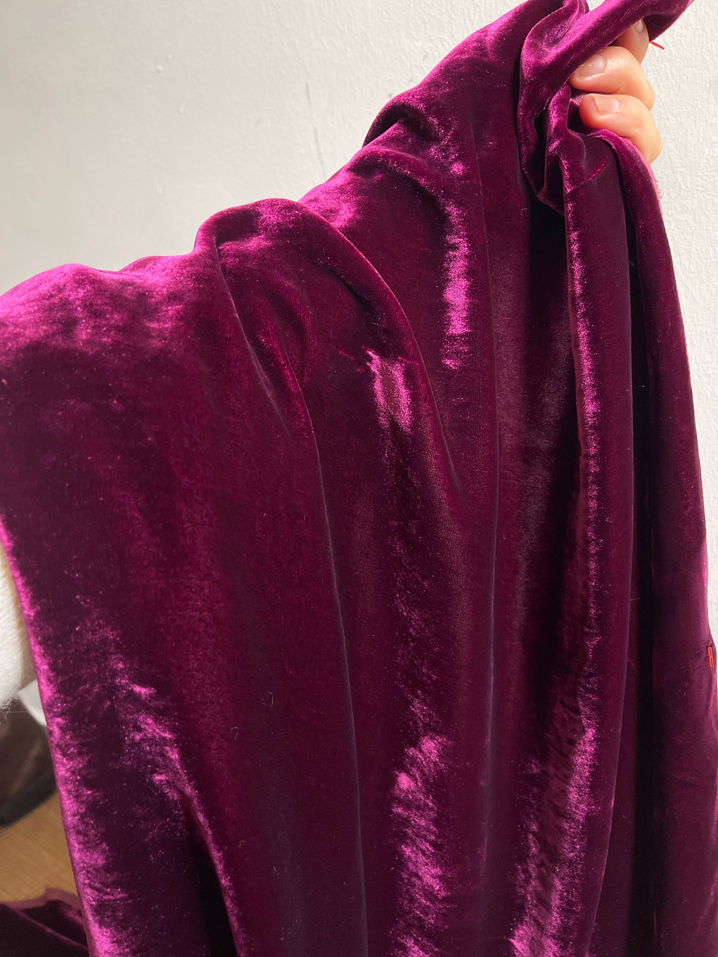 Silk Velvet Palazzo Pants